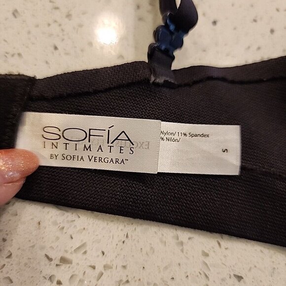 sofia vergara intimates Bra Small Black Animal Print Wireless - Picture 6 of 6